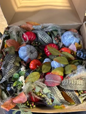 artificial Thanksgiving/fall wreath