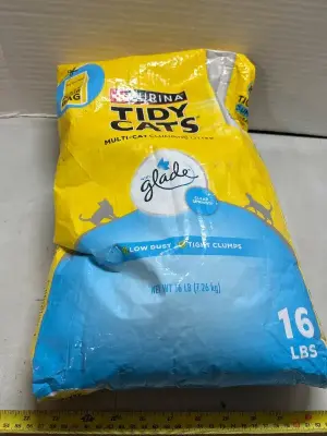 16 pounds of tidy, cats, multi cat clumping litter