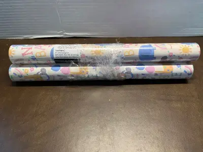 17in-33fr three scrolls of giraffe wrapping paper
