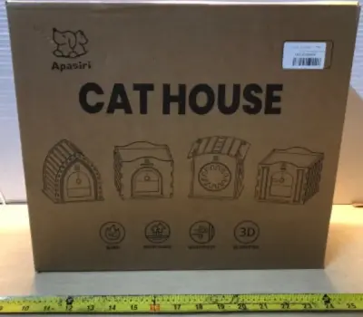 2 boxes cat house