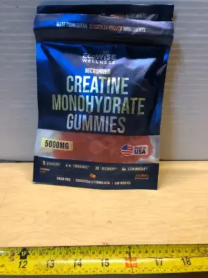 2 bags 120 gummies each sugar free creatine gummies exp:04/22/2027