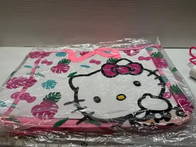 two clear hello Kitty tote bags