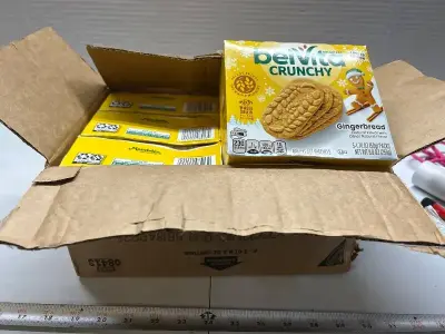 six boxes of limited edition belvita crunchy gingerbread breakfast biscuits good until  April 2026