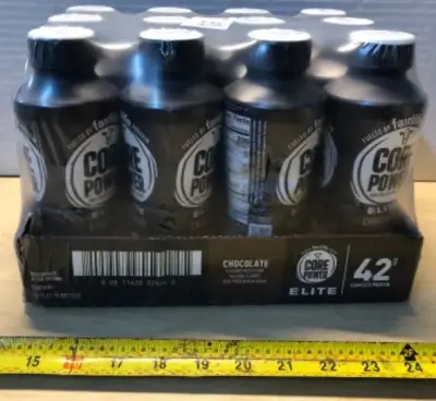 12 pack core power elite chocolate protein shake exp:05/15/2026