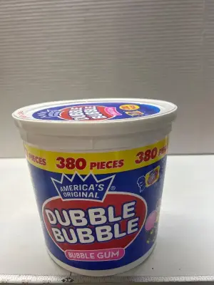 2 380 piece double bubble bubblegum jars one opened one not
