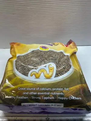 5 pounds of all natural dried black soldier fly larva