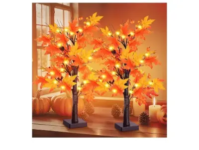 Tupac 24 inch artificial tree lights battery powered