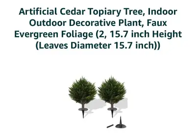 2pc topiary trees (similar to picture)