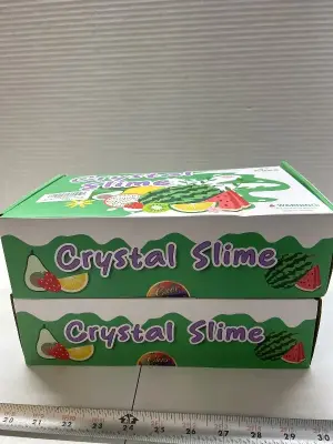 two count crystal slime and butter slime kits ages 3+