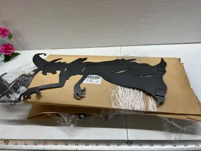 lots of standing Halloween decor