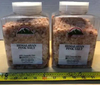 2 tubs 80oz pink Himalayan salt exp:07/2030