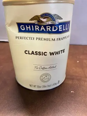 ghirardelli premium frappe mix 50 OZ EXP 1/27