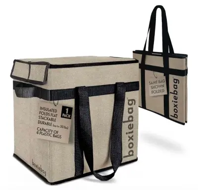 3Pc boxie shopping bag (similar to photo)