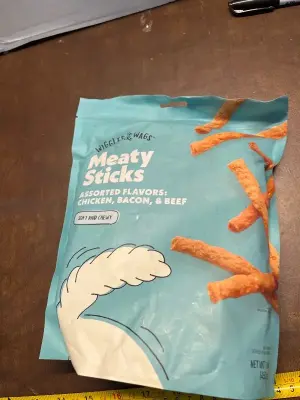 meaty sticks, soft and chew dog treats 1lb EXP04/27