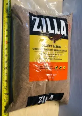 10quart desert blend ground English walnut shells for reptiles (opened)