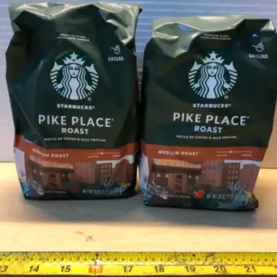 2 bags 28oz Starbucks ground coffee exp:02/10/2026
