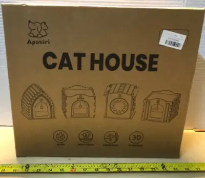 2 boxes cat house