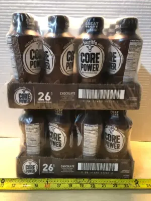 24 bottles core power chocolate protein shake exp:06/27/2026