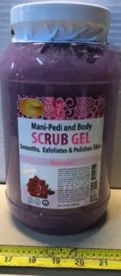 128oz mani-pedi and body scrub gel sensual rose