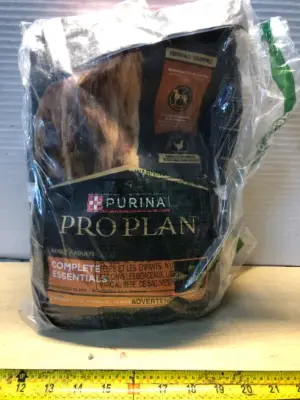 5lb purina pro plan complete essential dog food (opened)