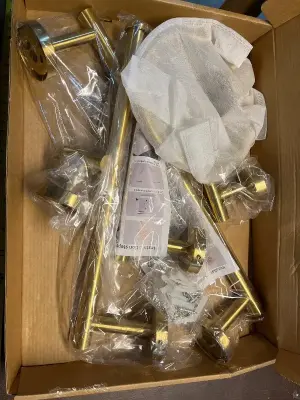 6Pcs gold toilet paper holder