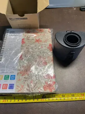 2CT weekly planning calendar, portable waist fan