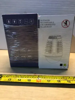 2 boxes outdoor rechargeable 2in1 mosquito killer bulb