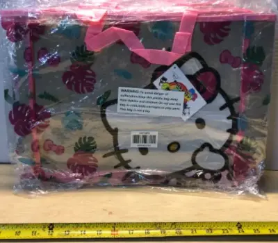 5pc hello kitty clear bag