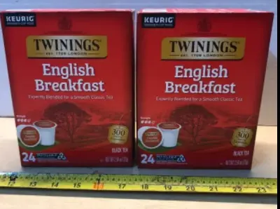 2 boxes 24 kcup each box English breakfast tea exp:11/24/2026
