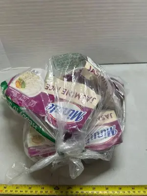 lots of five minute rice cups, good until March 2027