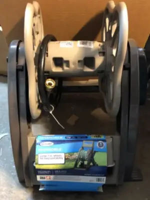 7in wheels 175ft garden hose holder