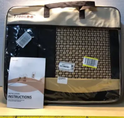 Tan and black car seat covers