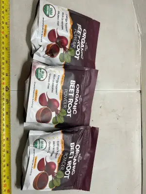 3 8 ounce bags of organic beetroot powder