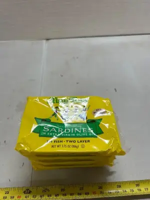 four count 3.75 ounce sardines and extra-virgin olive oil wild caught