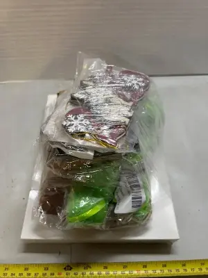 assorted Christmas ornaments