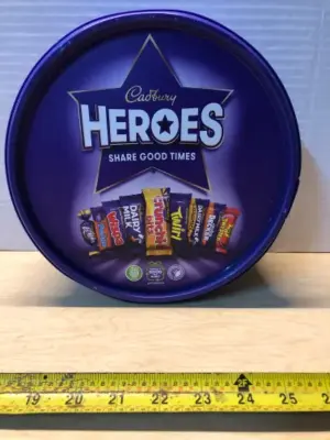 Cadbury Heroes snack tub exp:03/31/2026