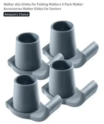 3 packs walker ski glides (similar to photo)