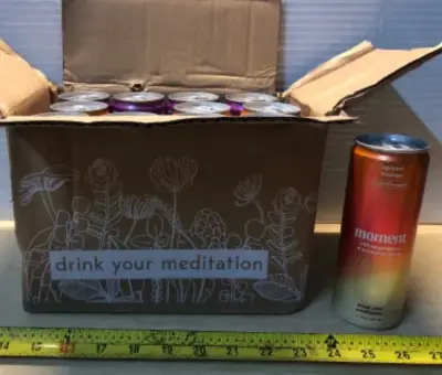 12 cans moment botanical drink assorted flavors exp:05/31/2027