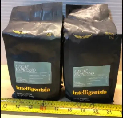 4 bags 12oz decaf espresso coffee beans exp:01/22/2027