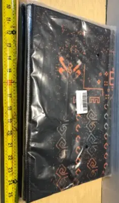 2pc copper and black floor mat unknown size