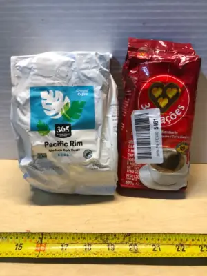 24oz pacific rim ground coffee exp:02/23/2026, 17oz ground coffee exp:05/31/2026
