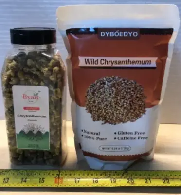4oz chrysanthemum, 2 bags 5.29oz wild chrysanthemum