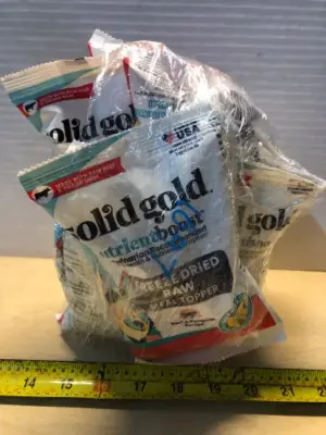 8 bags freeze dried meal toppers for dogs