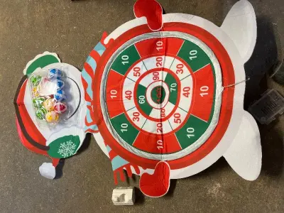 christmas wall game , 6ct candle holders