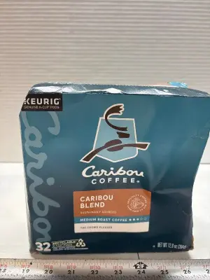 32ct Caribou Coffee Kcups exp:08/26