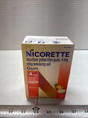 100ct Nicorette gum 4mg Fruit chill exp:10/27