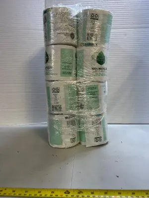 eight rolls of toilet paper