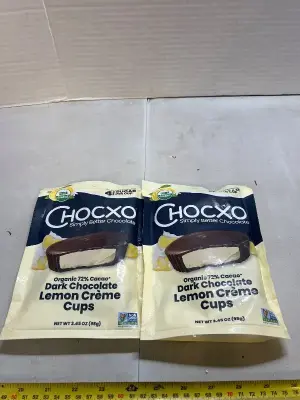 two packs of 3.45 ounce dark chocolate lemon cream cups Best Buy, April 2026