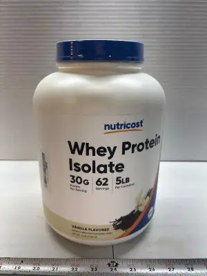 5Lb Whey Protein Vanilla exp: 07/28