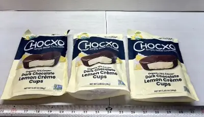 3pk Chocxo lemon crème cups exp:04/26